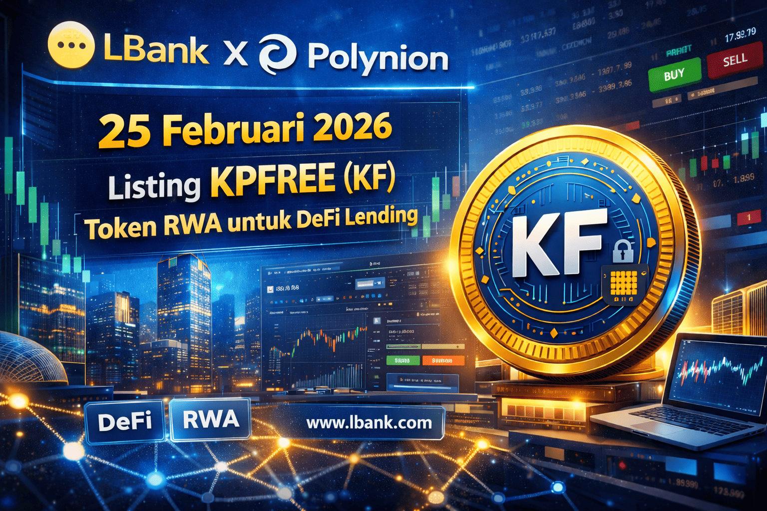 LBank Listing KPFREE (KF) 25 Februari 2026 RWA