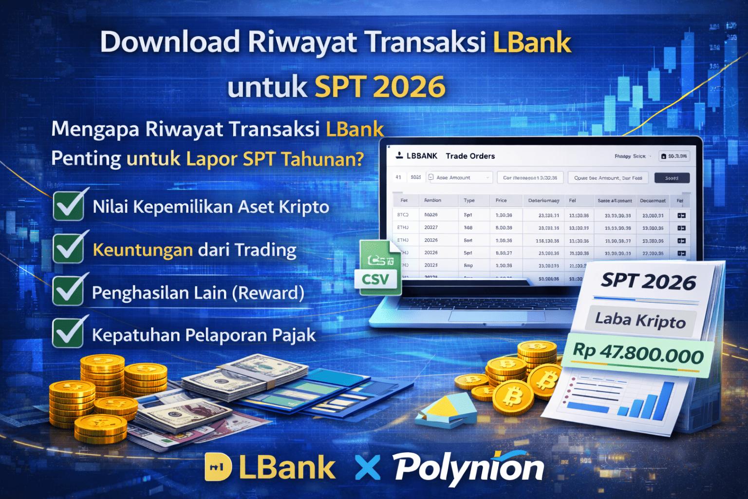 Format File CSV LBank untuk Rekonsiliasi Pajak 2026